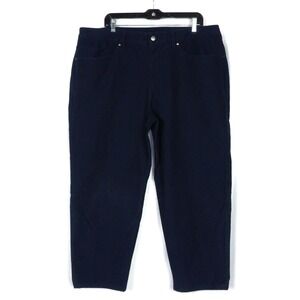 Lululemon Nav Blue Straight Leg Knit 5‎ Pocket Chino Pants Men's 40 X 28